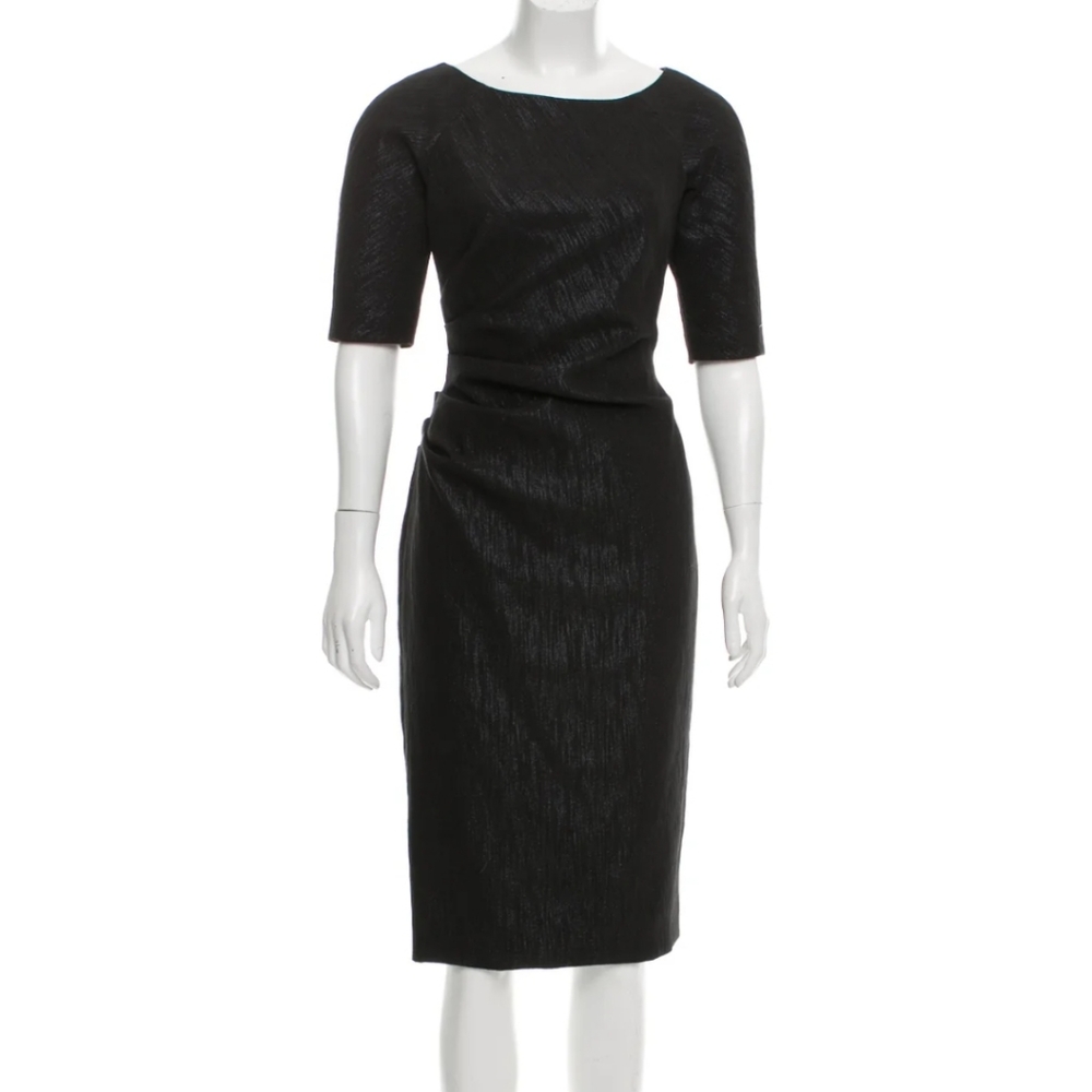 Lela Rose black sheath dress